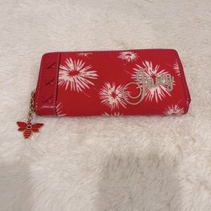 Juicy couture velour long wallet